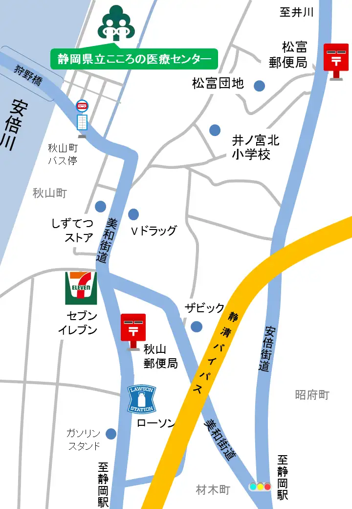 当院の周辺地図