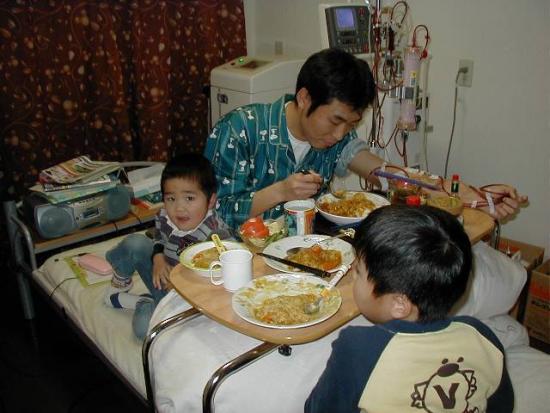 在宅血液透析の様子