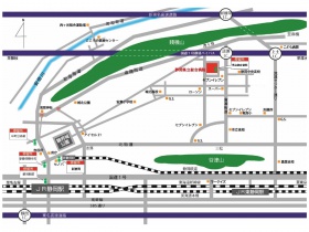 アクセスMAP（中央高校前駐車場).